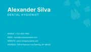 Blue Cute Illustration Dental Business Card - Page 2