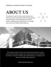 Black And White Modern Elegant Luxury Business Company Project Plans - Page 2