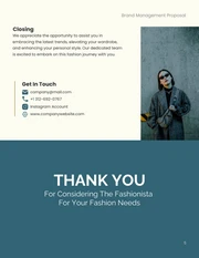 Ocean Blue Minimalist Fashion Brand Management Proposal - Page 5