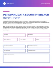 Security Breach Incident Report - Page 1