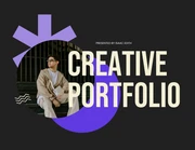 Black and Purple Creative Portfolio - Page 1