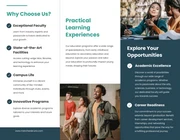 Teal Green Minimalist College Trifold Brochure - Page 2