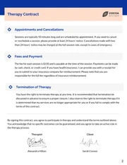 Therapy Contract Template - صفحة 2