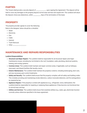Clean Simple White, Red and Black Lease Contract - Seite 2