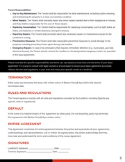 Clean Simple White, Red and Black Lease Contract - page 3