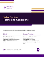 Sales Contract Terms And Conditions Template - Pagina 1