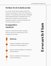 Grey Minimalist Simple Research Plan - Page 1