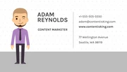 Marketer Personal Business Card - Page 1