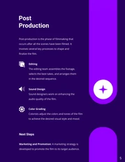 Purple Simple Minimalist Production Report - Page 5