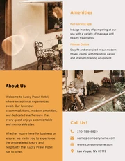 Simple Orange and Grey Promo Hotel Brochure - Page 2