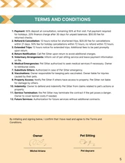 Pet Sitting Contract Template - Seite 5