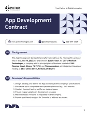 App Development Contract Template - Página 1