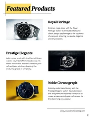Yellow Pastel Minimalist Best Watch Product Catalog - Page 2