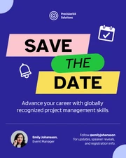 Masterclass Event Promotion LinkedIn Carousel Post - Page 1