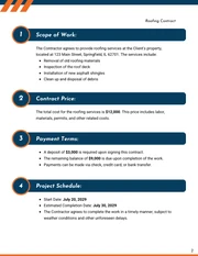 Roofing Contract Template - Pagina 2