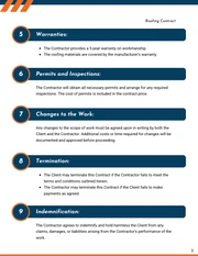 Roofing Contract Template - page 3