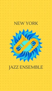 Yellow Jazz Music Ensemble Business Card - Page 2