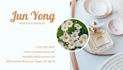 Brown Simple Photo Aesthetic Creative Business Card - Page 2