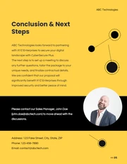 Simple Modern Yellow And Black Sales Proposal - page 5