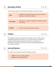 Flooring Installation Contract Template - صفحة 2