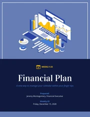 Financial Business Plan Template - Page 1