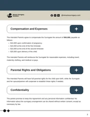 Surrogacy Contract Template - Página 3