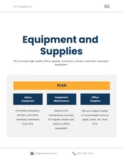 Navy Blue And Yellow Modern Resource Plan - Page 2