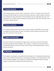 Music Royalty Contract Template - Page 2