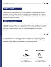 Music Royalty Contract Template - Pagina 4