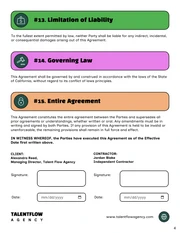 Independent Contractors Contract Template - Página 4