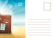 White And Brown Simple Minimalist Modern Travel Postcard - Page 2