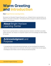 Education Program Proposal - Page 2