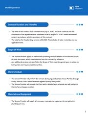 Plumbing Contract Template - Página 2