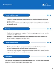 Plumbing Contract Template - Seite 3