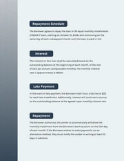 Simple Dark Blue Gradient Loan Contracts - Page 2