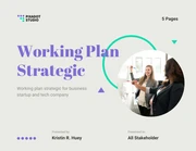 Simple Shapes Purple Strategic Plan - Seite 1