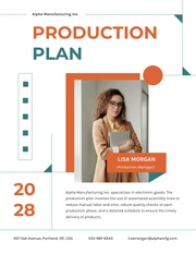 Clean Modern Shape Operational Plan - page 2
