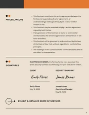 Event Security Contract Template - page 4