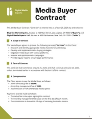 Media Buyer Contract Template - Seite 1