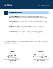 Security Contract Template - page 3