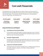 Nonprofit Program Grant Proposal - page 8