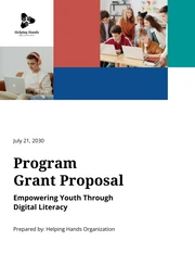 Nonprofit Program Grant Proposal - page 1