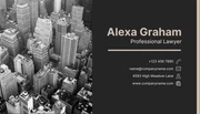 Black Modern Professional Lawyer Business Card - Page 2