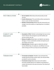 Spa Membership Contract Template - صفحة 3