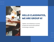 Simple Blue Group Project Education Presentation - page 2