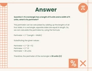 Cream, Green and Orange Minimalist Quiz Math Presentation - Page 4