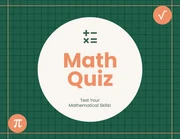Cream, Green and Orange Minimalist Quiz Math Presentation - page 1