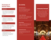 Minimalist Red Church Brochure - Page 2