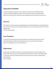 Minimalist White and Blue Loan Contracts - Page 2
