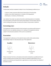 Minimalist White and Blue Loan Contracts - Page 3